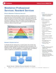    MobileIron Professional Services: Resident Services Challenge