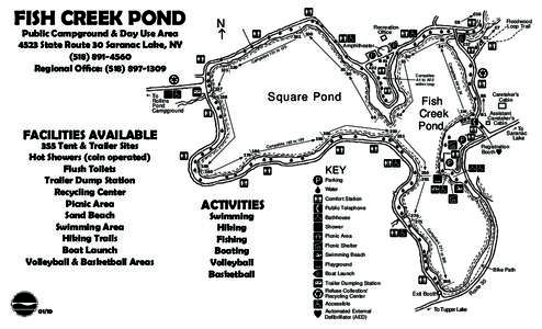 Fish Creek Pond Campground Map