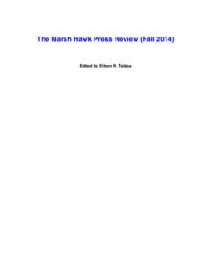 Microsoft Word - The Marsh Hawk Press Review.doc