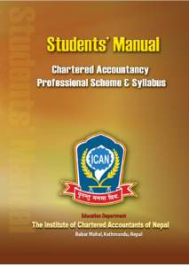 STUDENTS MANUAL  STUDENTS MANUAL Chartered Accountancy Professional Scheme & Syllabus