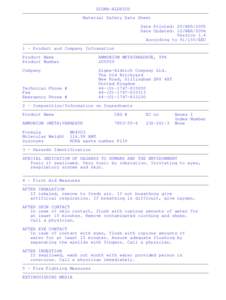 SIGMA-ALDRICH Material Safety Data Sheet Date Printed: 29/APR/2005 Date Updated: 12/MAR/2004 Version 1.4 According toEEC