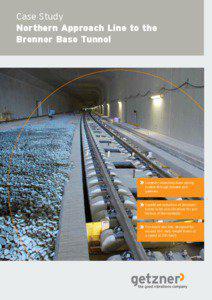 Case Study Northern Approach Line to the Brenner Base Tunnel