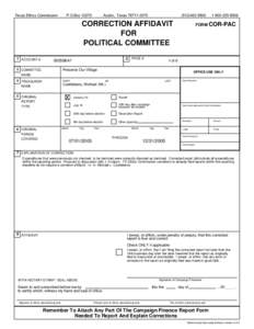 Texas Ethics Commission  P.O.Box[removed]Austin, Texas[removed]