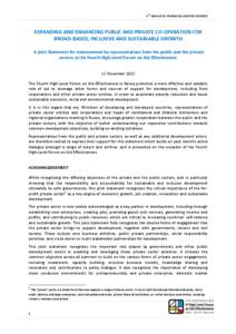 Aid effectiveness / Private sector development / Public–private partnership / AccountAbility / Aid / Development Assistance Committee / United Nations Global Compact / Capacity development / Type II Partnerships / Development / International economics / Economics