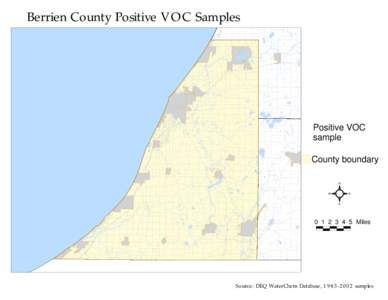 Berrien County Positive VOC Samples T $ T $