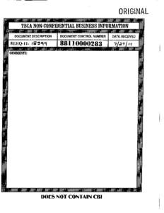 8EHQ-11-18399A  TSCA 8(e) Notice