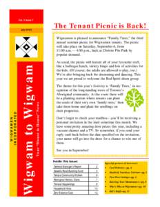 Vol. 5 Issue 7 July[removed]The Tenant Picnic is Back!