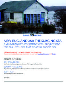 Effects of global warming / Current sea level rise / Oceanography / Physical oceanography / Coastal flood / Flood / Social vulnerability / Coast / Global warming / Atmospheric sciences / Physical geography / Meteorology