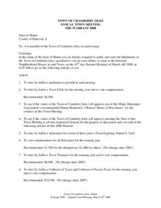 Little Cranberry Island / Maine / Baker Island / Cranberry / Town meeting / Great Cranberry Island / Islesford /  Maine / State governments of the United States / New England / Cranberry Isles /  Maine