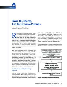 COMMENTARY  Snake Oil, Science, And Performance Products by Jeanne Farrington and Richard E. Clark