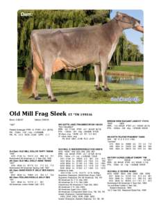 Dam:  Snickerdoodle Old Mill Frag Sleek Born: [removed]