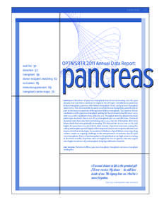 pancreas	47 wait list  52 donation 57