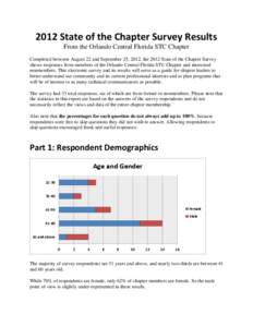 Orlando Central Florida STC Chapter 2012 Survey