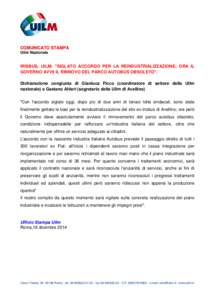 COMUNICATO STAMPA Uilm Nazionale IRISBUS, UILM: 