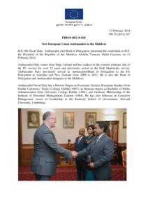 [removed]New European Union Ambassador to Maldives