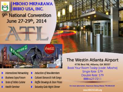 MBOHO MKPARAWA IBIBIO USA, INC. 9th National Convention June 27-29th, 2014