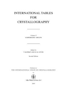 Chemistry / Space group / Layer group / Rod group / Frieze group / Crystal structure / Crystal system / Wallpaper group / Symmetry / Abstract algebra / Crystallography / Algebra