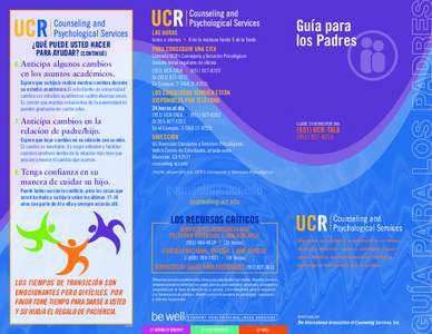 LAS HORAS  lunes a viernes • 8 de la mañana hasta 5 de la tarde. ¿QUÉ PUEDE USTED HACER PARA AYUDAR? (CONTINUÓ)