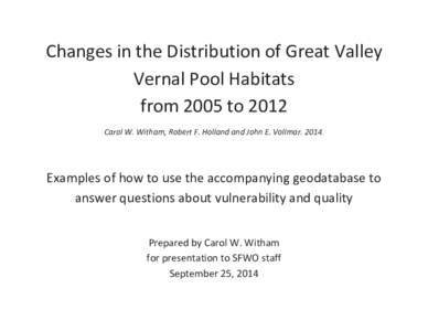 Vernal pool / Wetlands / Branchiopoda / Vernal /  Utah / Water / Physical geography / Geography of the United States