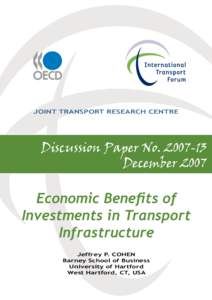 JOINT TRANSPORT RESEARCH CENTRE  Discussion Paper No[removed]December[removed]Economic Benefits of