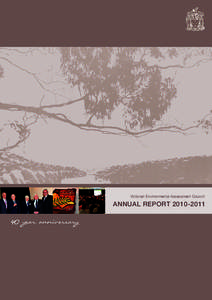 Victorian Environmental Assessment Council  ANNUAL REPORT[removed] Victorian Environmental Assessment Council