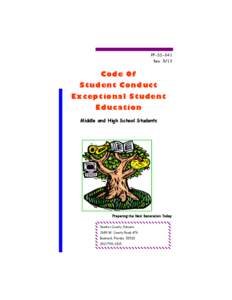 PP-SS-041 Rev[removed]Code Of Student Conduct Exceptional Student