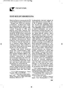 PÄEVATEEMA, Suliko Liiv_Layout[removed]:54 Page 869  PÄEVATEEMA EESTI KEELEST RIIGIKEELENA Nüüd, kui Eesti on saavutanud mitu XX