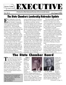 EXECUTIVE Vol[removed]A Publication of the Nebraska Chamber of Commerce & Industry  July-August 2006