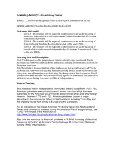 Geography of Newfoundland and Labrador / Trinity Bight /  Newfoundland and Labrador / Trinity Bay /  Newfoundland and Labrador / Fort Point /  Newfoundland and Labrador / English Harbour /  Newfoundland and Labrador / Geography of Canada / Newfoundland and Labrador / Provinces and territories of Canada