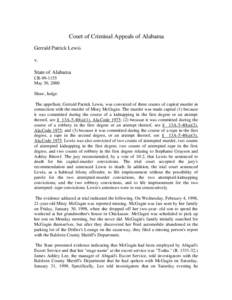 Court of Criminal Appeals of Alabama