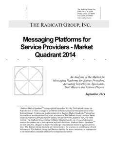 Microsoft Word - Messaging Platforms for Service Providers - Market Quadrant 2014.docx