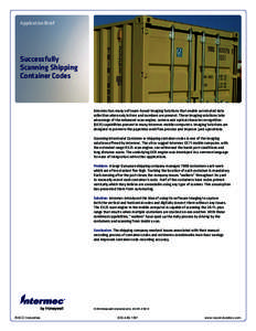 Application Brief  Successfully Scanning Shipping Container Codes