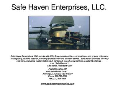 Naval architecture / Piracy / Rooms / Safe room / Canadian Standards Association / Haven / Safe / HUBZone / Security / Containers / Civil defense