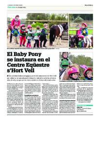 4 SÁBADO, 5 De enerO DeDiario de Mallorca Vida sana  S’HORT VELL