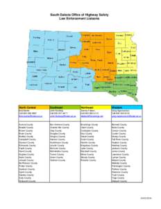 South Dakota Office of Highway Safety Law Enforcement Liaisons North Central  Southeast