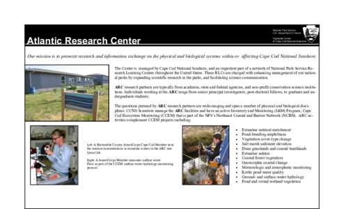 National Park Service U.S. Department of Interior Atlantic Research Center  Highlands Center
