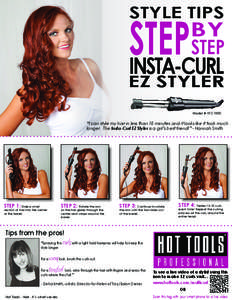 STYLE TIPS  STEP INSTA-CURL  BY