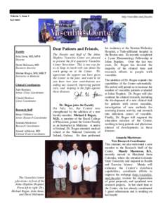 Volume 1, Issue 1  http://vasculitis.med.jhu.edu Fall 2001