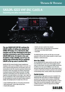 Law of the sea / Radio spectrum / Telephone / Very high frequency / Microphone / Radio / Technology / Rescue equipment / Global Maritime Distress Safety System