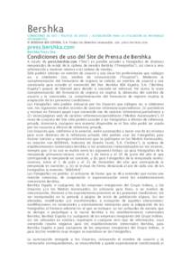 Bershka  CONDICIONES DE USO / POLÍTICA DE DATOS / AUTORIZACIÓN PARA LA UTILIZACIÓN DE MATERIALES FOTOGRÁFICOS  © BERSHKA BSK ESPAÑA, S.A. Todos los derechos reservados. site: press.bershka.com