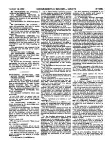 October 18, 1988  CONGRESSIONAL RECORD — SENATE Mr. THURMOND. Mr. President, I think we are ready to vote.