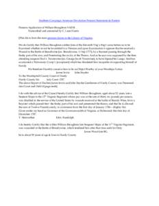 Southern Campaign American Revolution Pension Statements & Rosters Pension Application of William Broughton VAS24 Transcribed and annotated by C. Leon Harris [This file is from the state pension claims in the Library of 