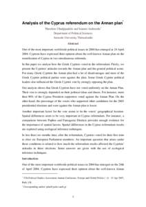 Microsoft Word - Final Analysis of the Cyprus referendum on the Annan plan GPSG PSA 2007.doc
