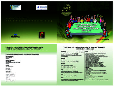 Av. Ecuador Nº 2612, esq. Pedro Salazar (2º piso) / Casilla Postal: 10278 Telf. Fax: w w w . d e r e c h o s h u m a n o s b o l i v i a . o r g  CARTILLA DE DIFUSIÓN 