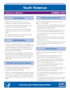 YV Data Sheet-Summer 2009