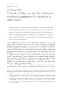 Cultural studies / Urban revolution / V. Gordon Childe / Neolithic Revolution / Sociocultural evolution / Culture / Civilization / Archaeological culture / Prehistory / Anthropology / Archaeology / Science
