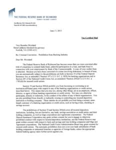 Verdict dated May 24, 2013, concerning United States of America v. Troy Brandon Woodard, Case No. 2:12cr105, in the United States District Court for the Eastern District of Virginia on file. 