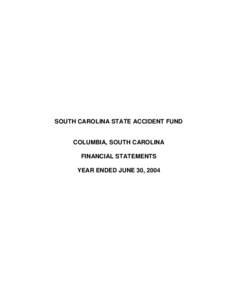 SOUTH CAROLINA STATE ACCIDENT FUND