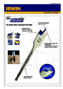© 2006 IRWIN Industrial Tools  New Product – Key Facts Product: