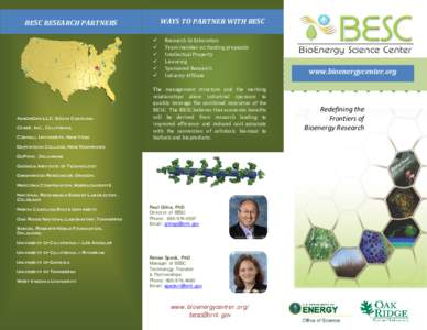 Biofuels / Bioenergy / Battelle Memorial Institute / Manhattan Project / Oak Ridge National Laboratory / Biomass / Bioproducts / Mascoma Corporation / Renewable energy / Sustainability / Environment / Energy